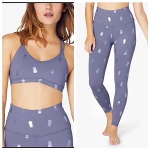 Beyond Yoga Iridescent Pineapple Legging and Sports Bra Set S/M